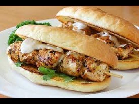 Charcoal Grilled Shish Tawook Sandwich