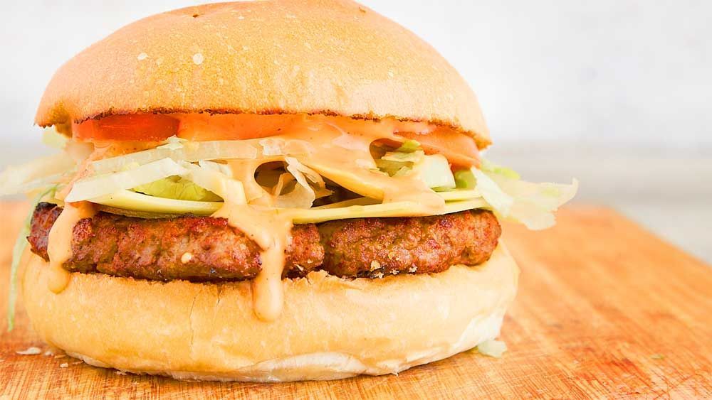 Cheese Beef Burger Sandwich