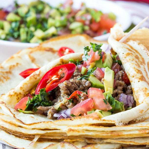 Fajita Mushroom Crepe