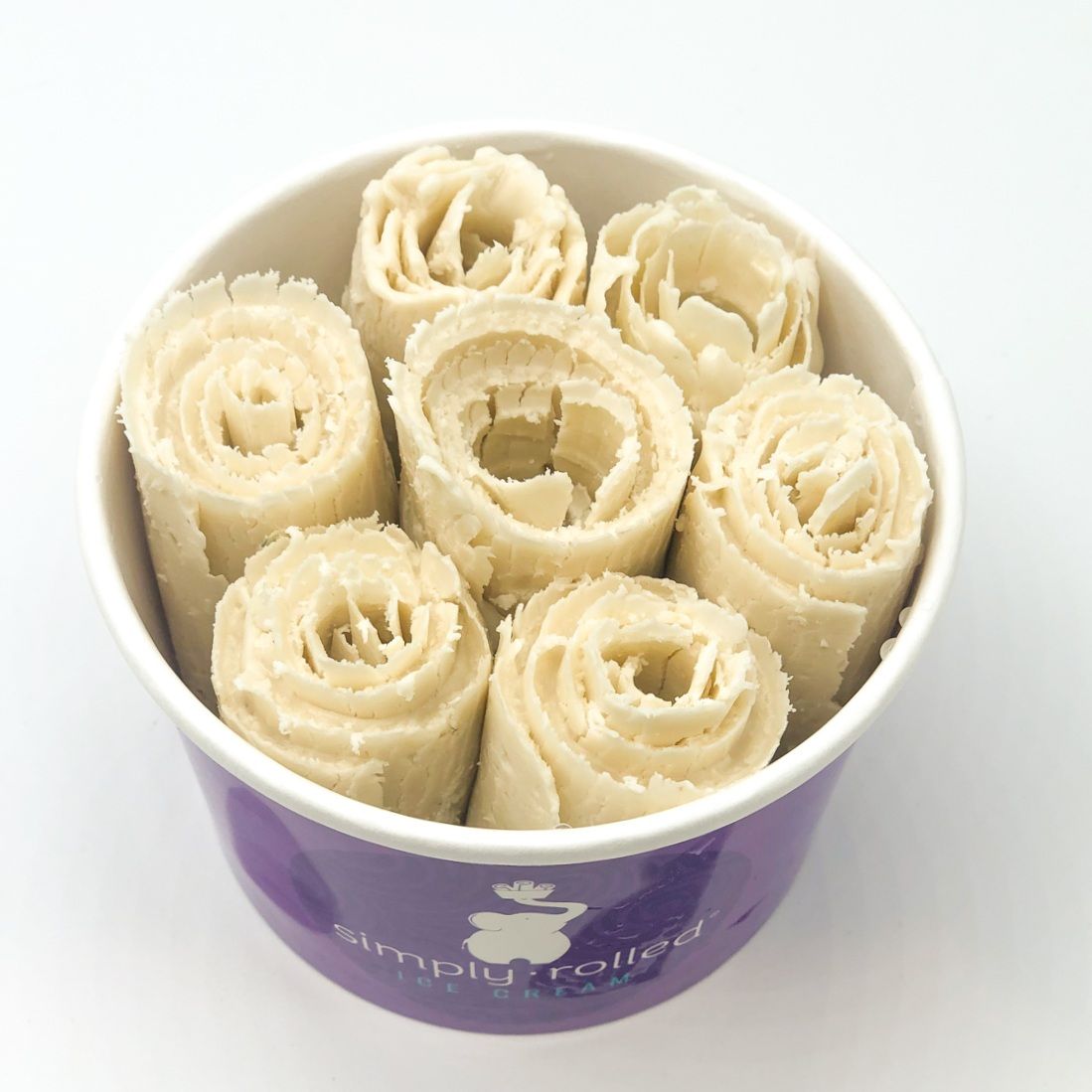 almonds ice cream roll