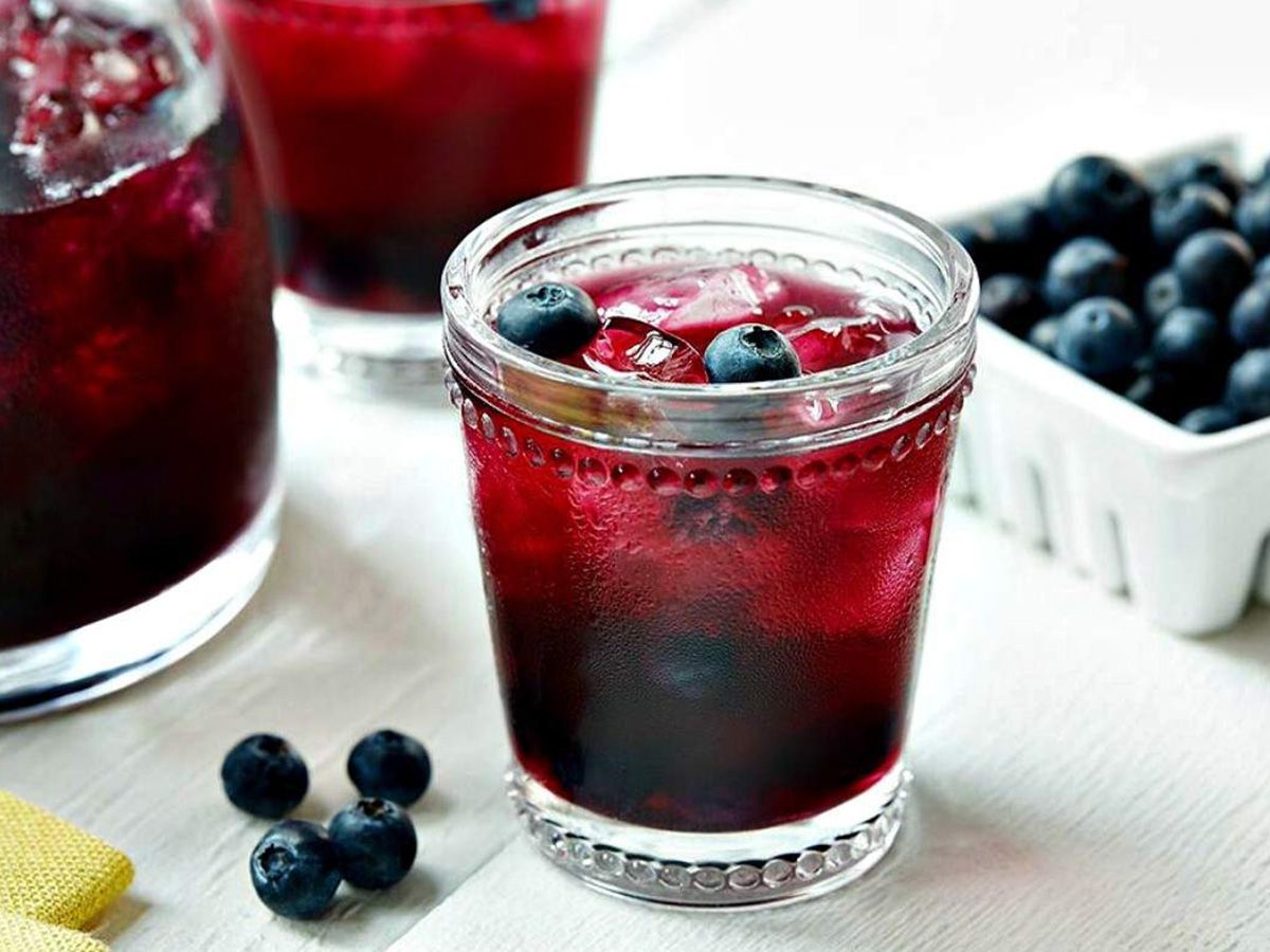 Ice tea blueberry
