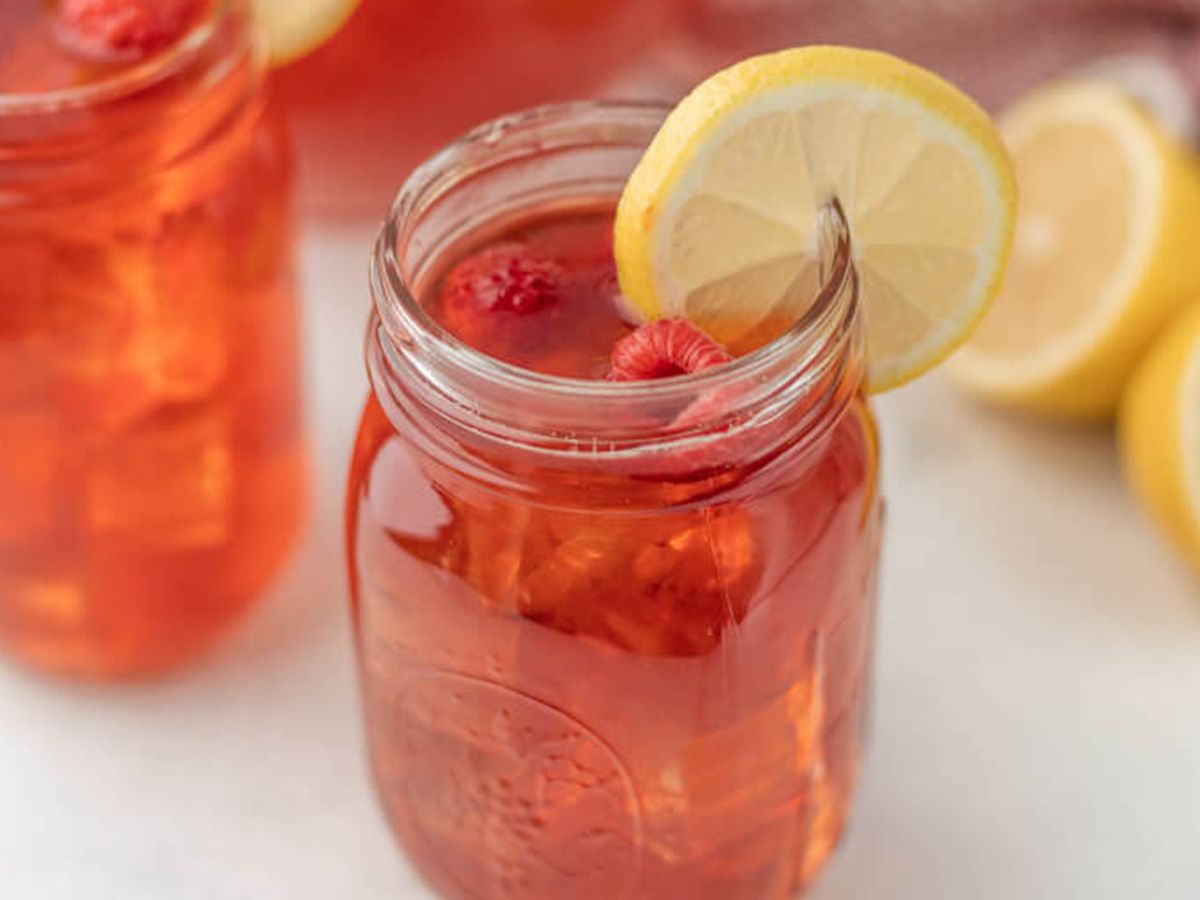 Ice tea raspberry