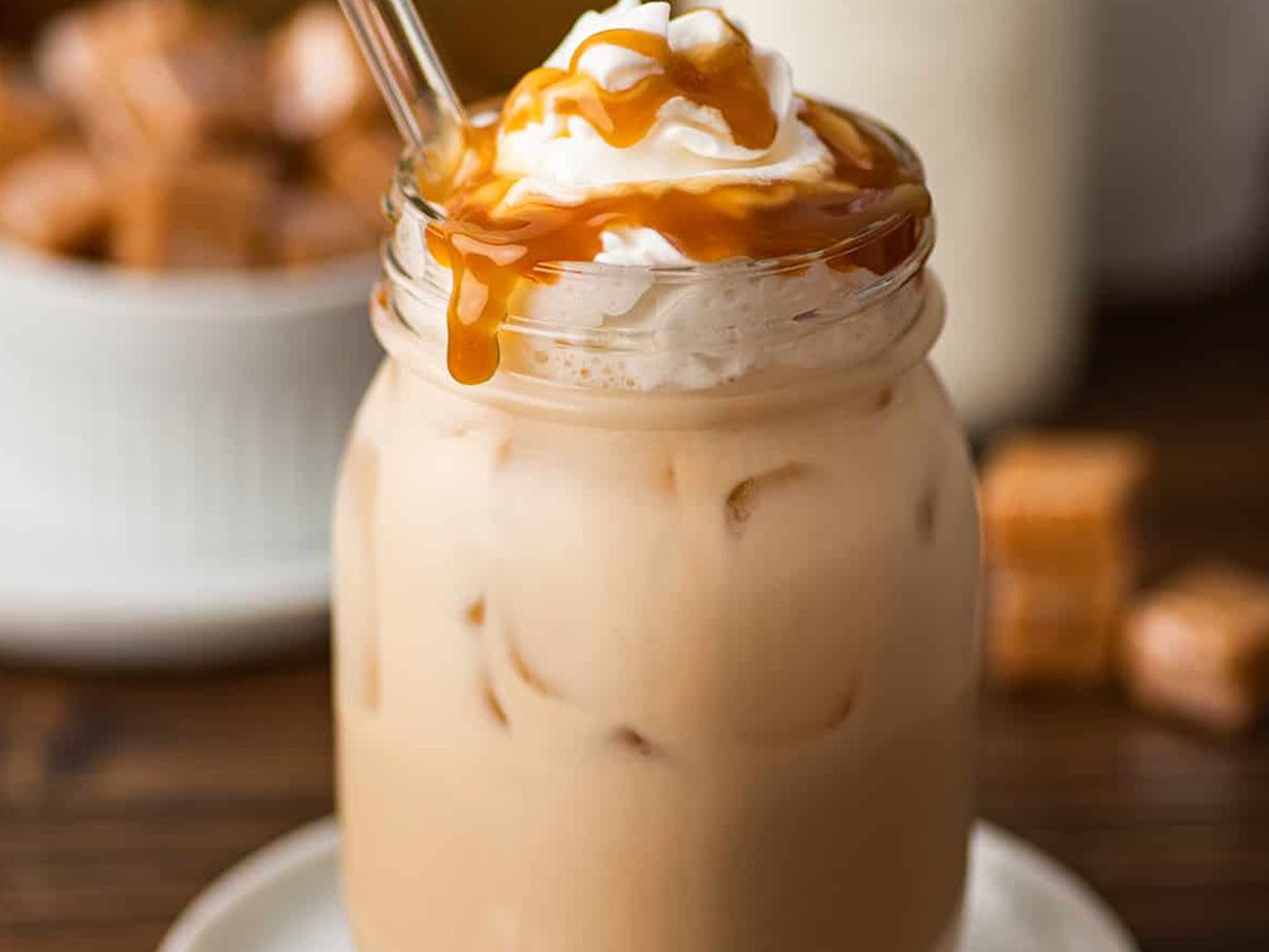 Iced salted caramel