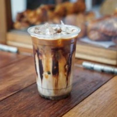 Large Iced Toffee Nut Latte