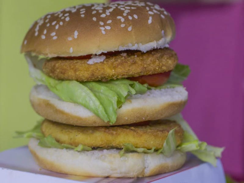 Double Chicken Burger Sandwich