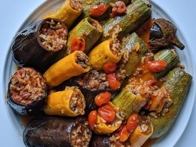 Mix Mahshi With Chicken Pane Meal