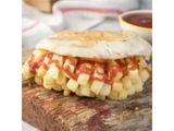 Baladi French Fries With Ketchup Sandwich Shami Bread