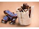 Snickers Chocolate Ice Cream Roll