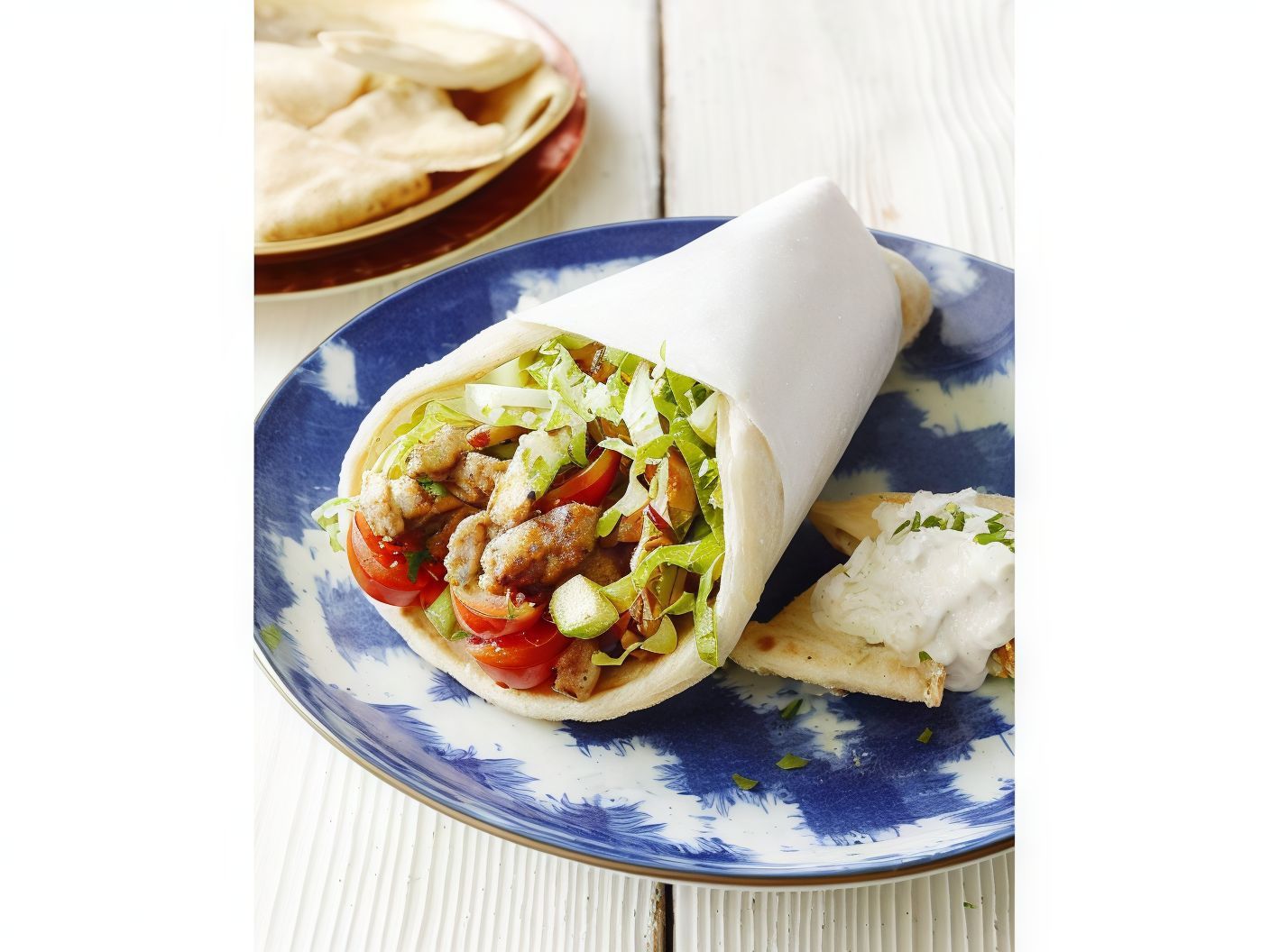 Chicken Shawerma Shami Sandwich