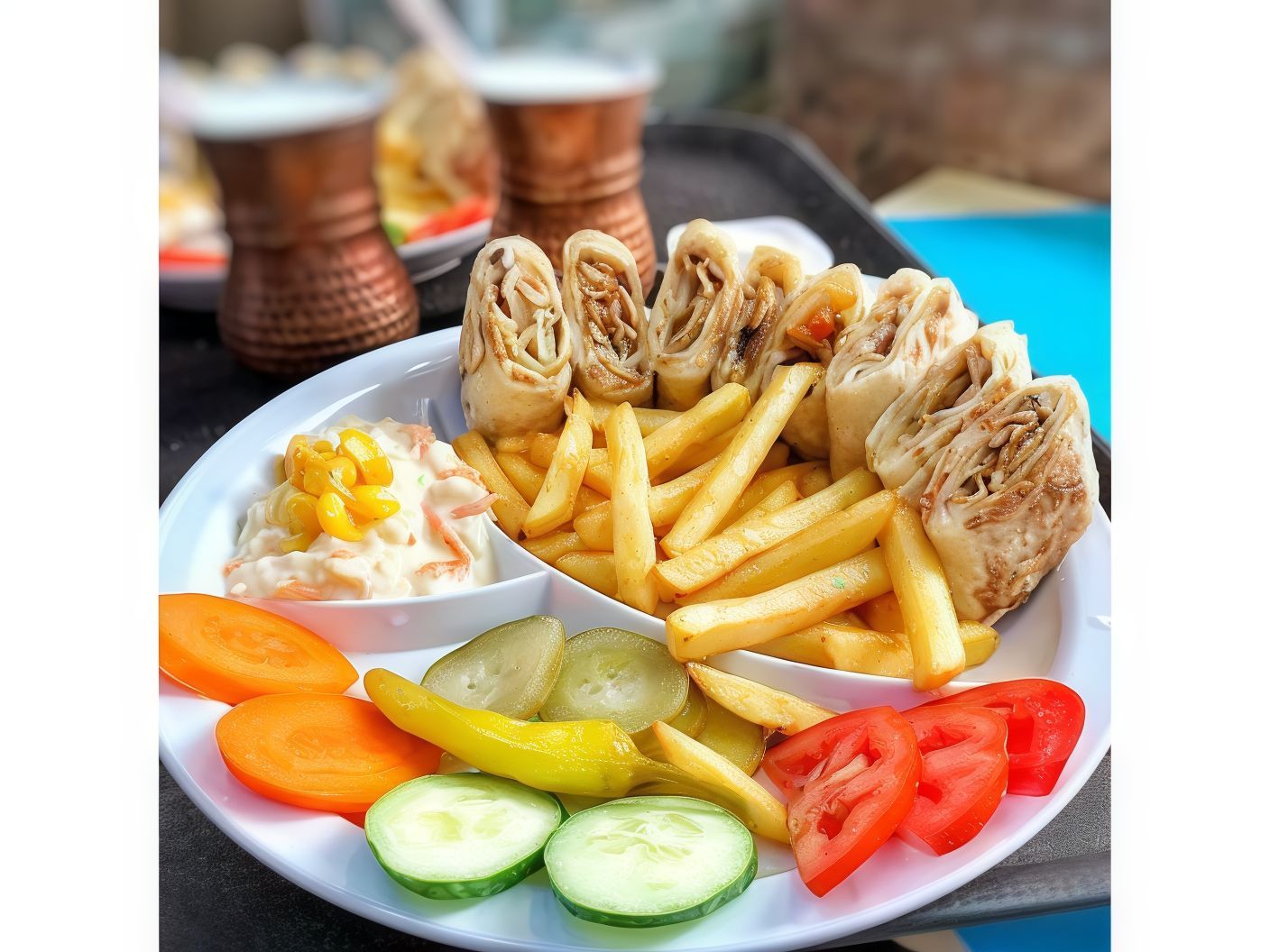 Arabic Chicken Shawerma Meal