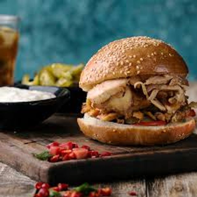 8 Egyptian beef shawarma sandwiches Kaiser
