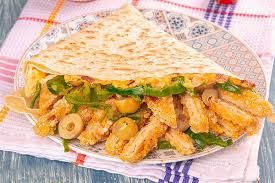 Fried chicken crepe