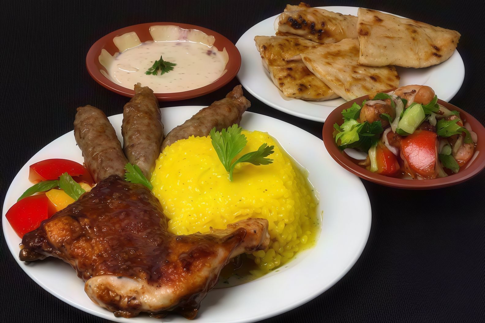 Thigh Quarter Chicken And Kofta