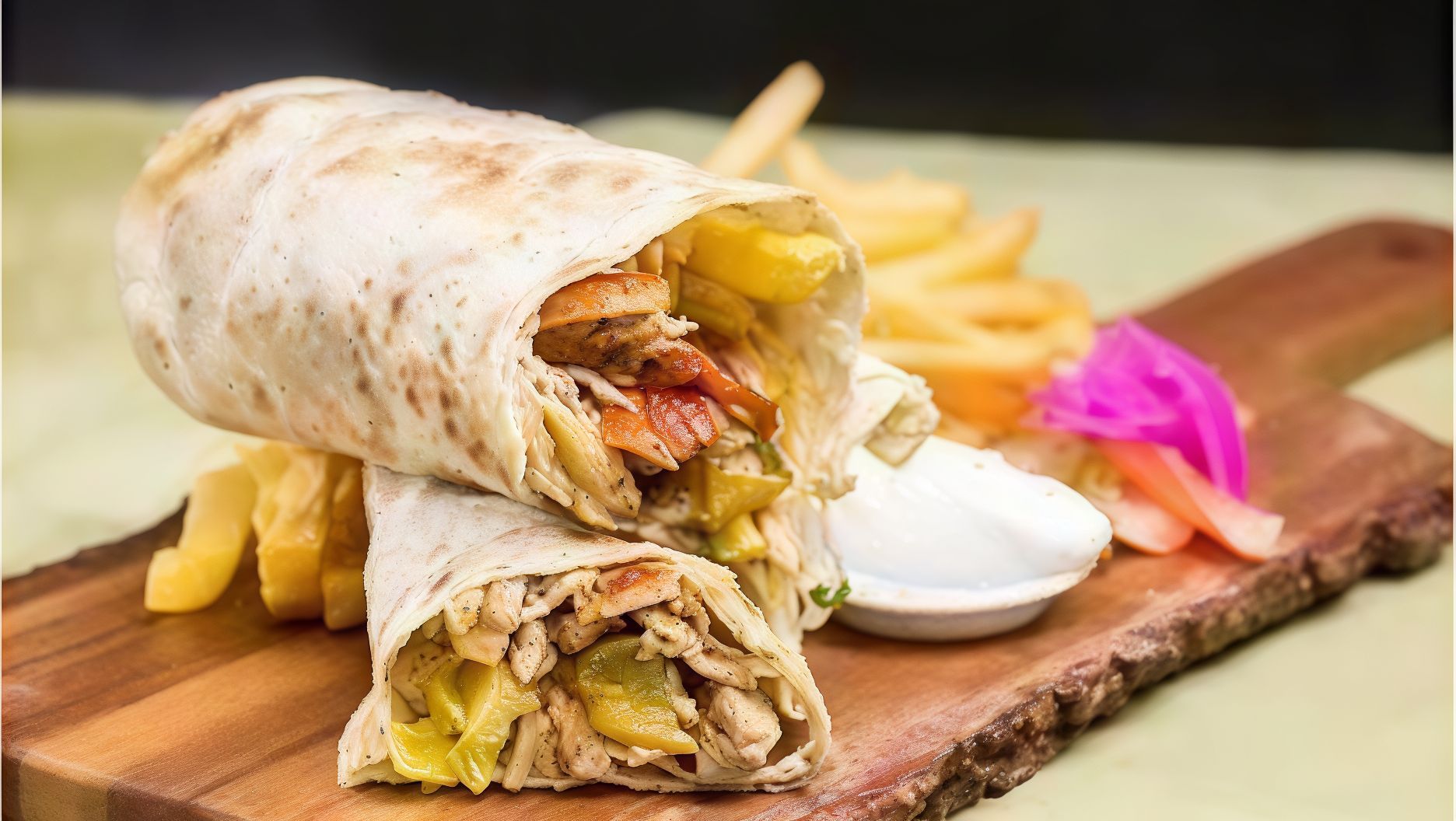 Chicken Shawarma Syrian Sandwich