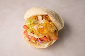 Potato chips feta sandwich