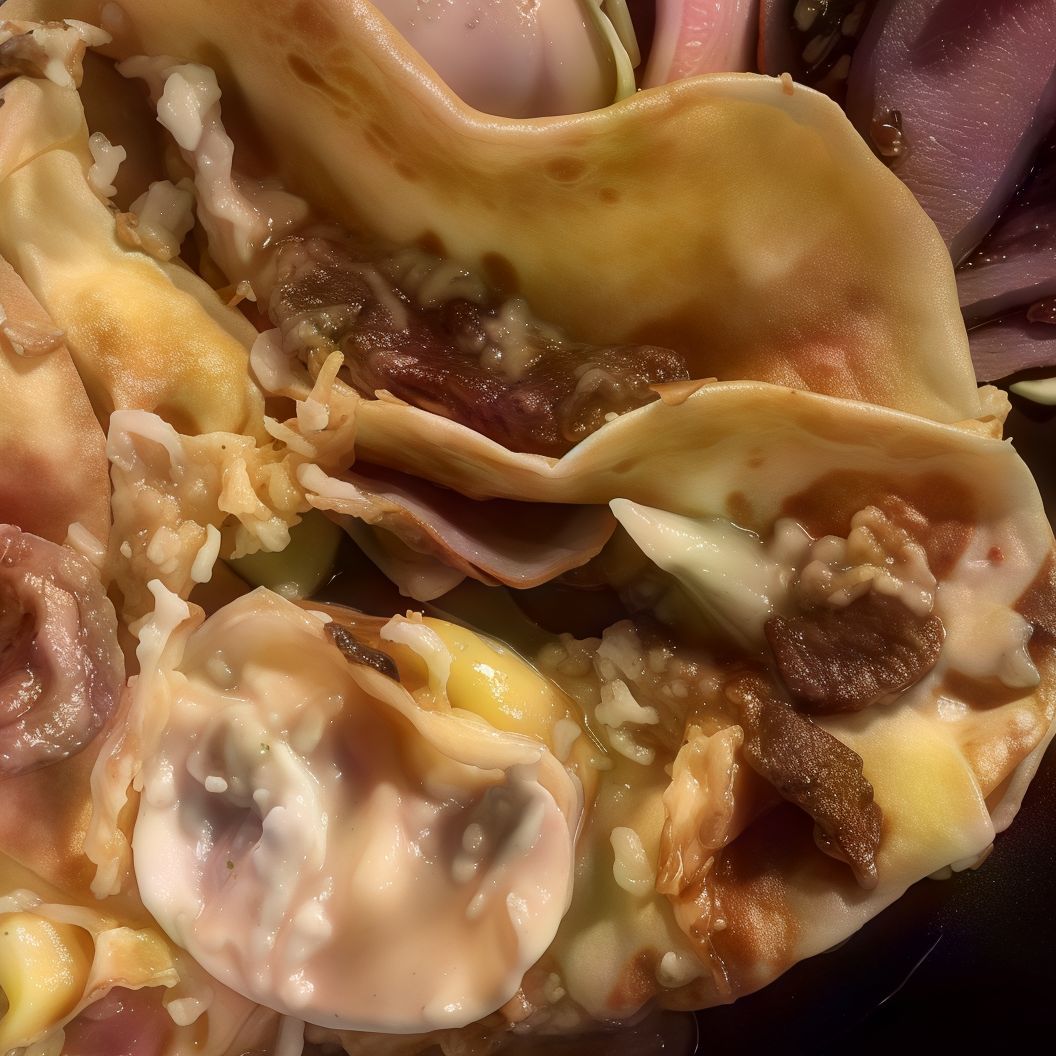 Mixed meats crepe