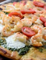 Shrimp Genovese Pizza
