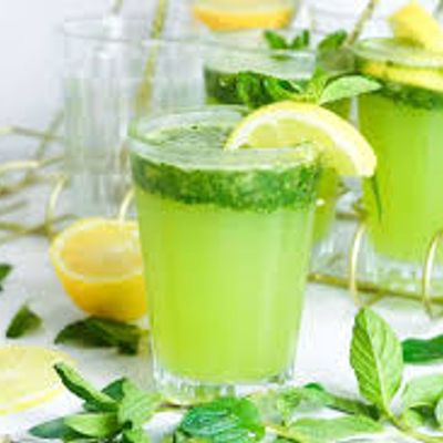 Lemon with mint