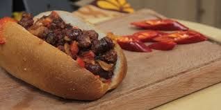 Medium Oriental Sausage Sandwich