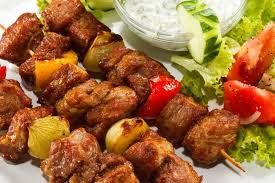 1/4 Lamb Kebab With Rice And Sauce