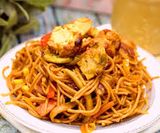 Plain Spaghetti Pasta With Chicken Platter