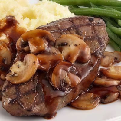 Meat Piccata With Mushroom