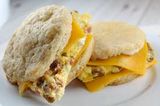 Omelette Sandwich With Cheddar Cheese
