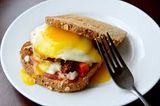 French Fries With Egg Pizza Sandwich