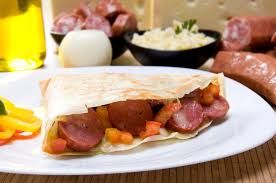 Hot dog crepe