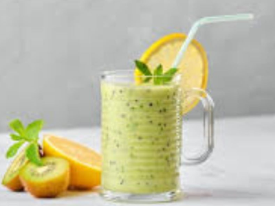 lemon mint kiwi smoothie