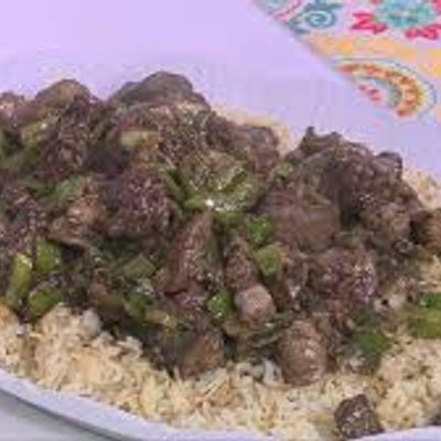 Liver and rice meal