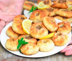 Plain mojarmasheh piece on dough