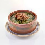 Molukhiyah Casserole With Meat