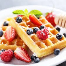 Caramel With Nuts Waffle