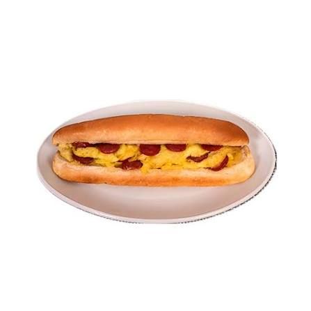 Hot Dog Omelette Sandwich