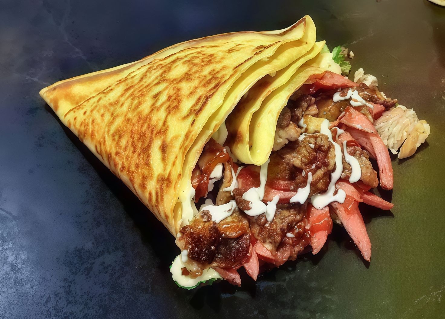 Mixed Meat Crepe