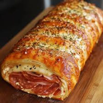 Italian pizza roll salami