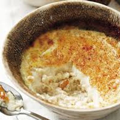 Rice Pudding Cream And Honey