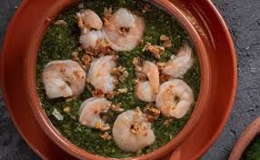 Molokhia With Shrimp Soup