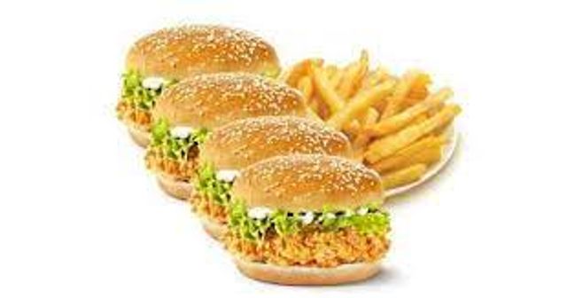 4 Cap Zinger Sandwich Offer