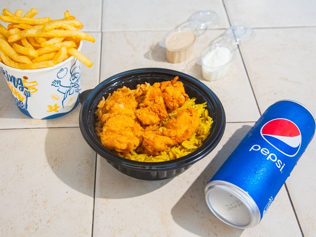 Medium Fried Chicken Breast Fingers Meal Combo