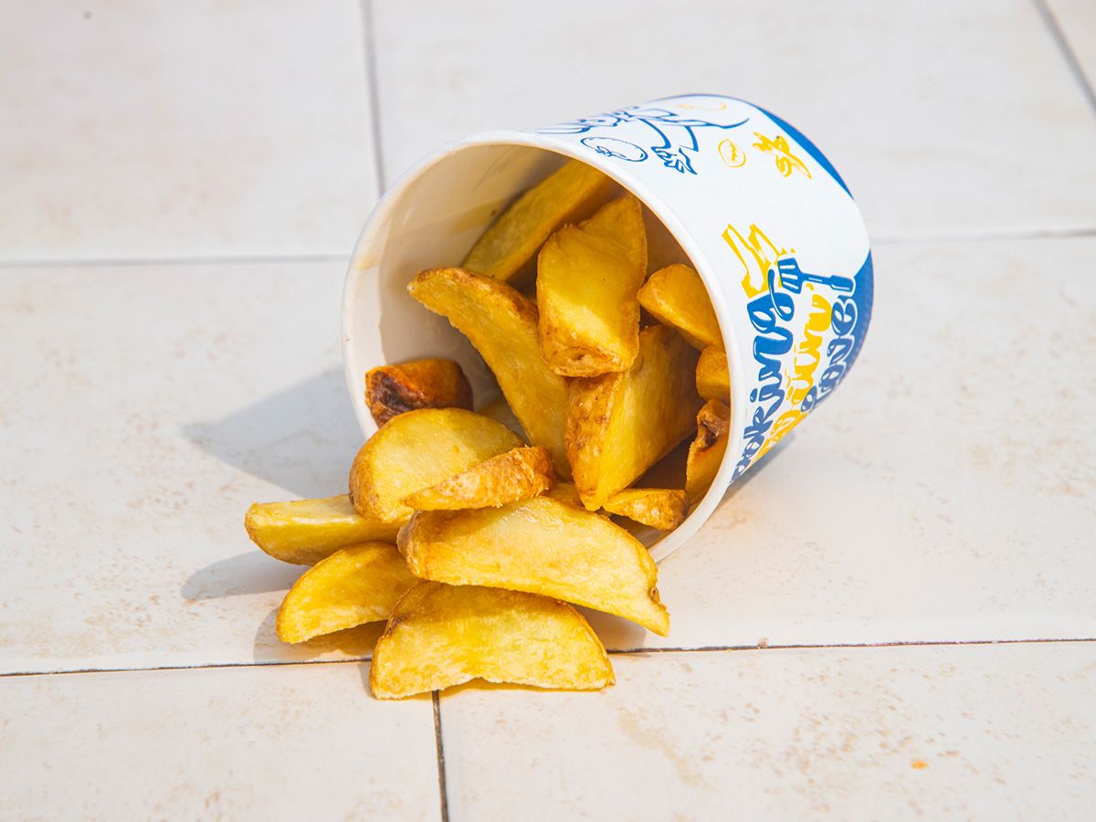 Potato Wedges Fried