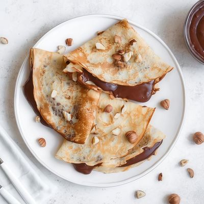 Chocolate With Nuts Crepe