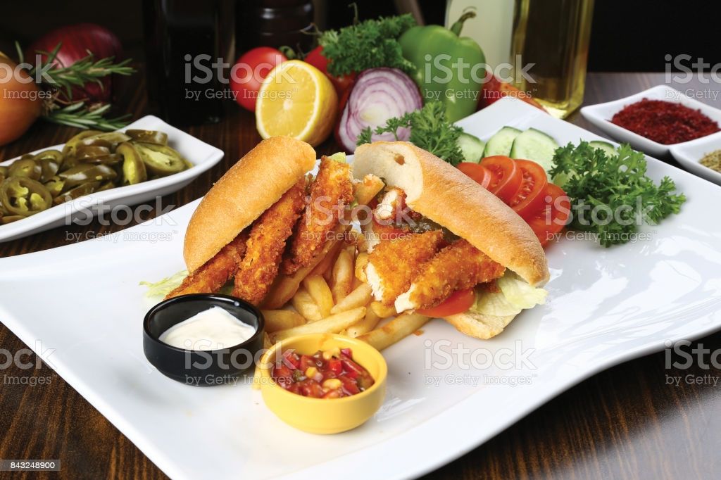 French Fries With Mozzarella Cheese Sandwich