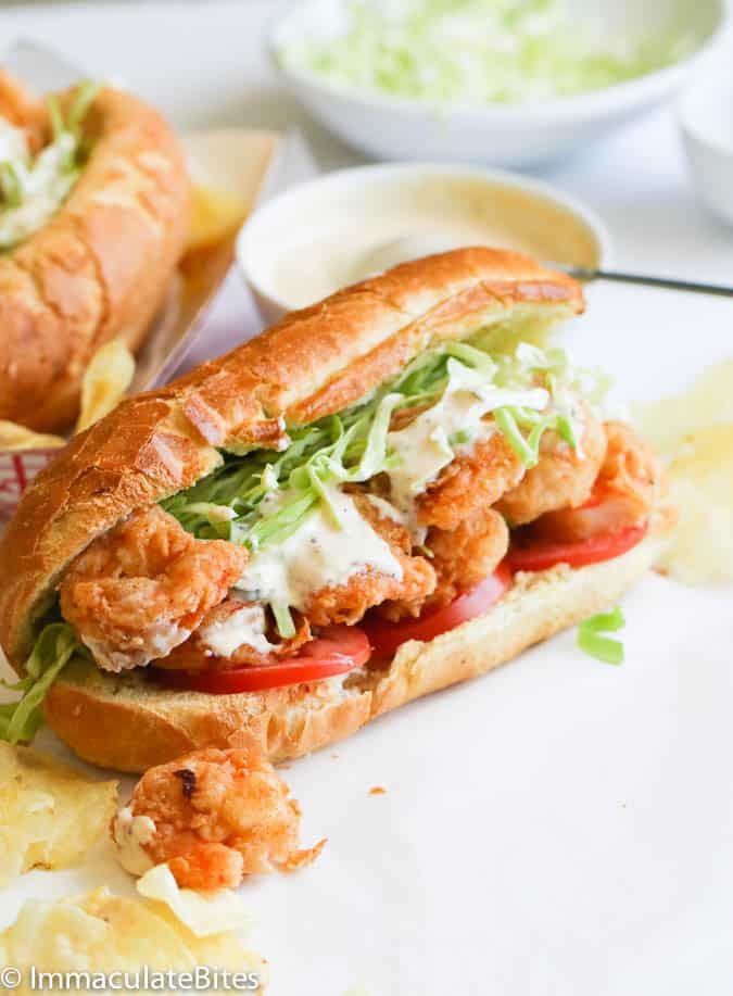 Special jumbo shrimp in Fino Bread Sandwich