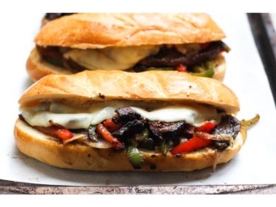 Mushroom Fajita With Chesse Sandwich