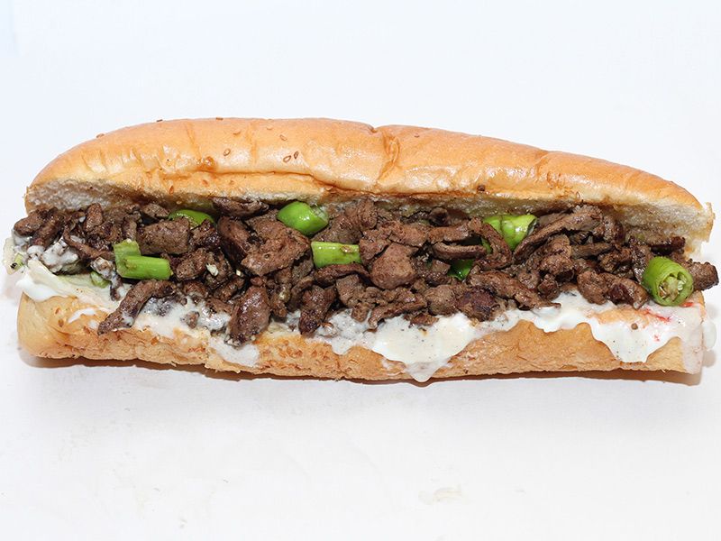 Mexican chicken liver sandwich