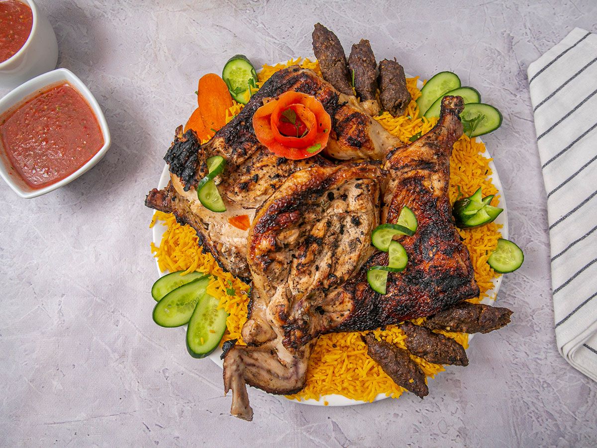 Charcoal Grilled Mix Chicken With Kofta Meal With Kofta