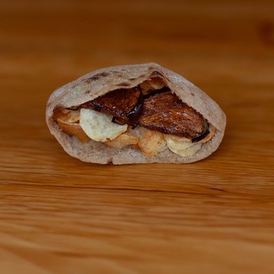 Chips Sandwich With Eggplant