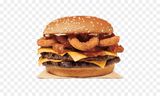 Beef Burger With Onion Rings Sandwich